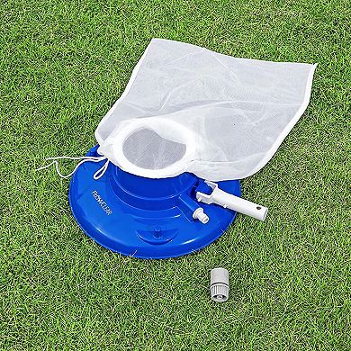 Bestway 58657E-BW Flowclear High Power AquaSuction Pool and Leaf Vacuum with Bag