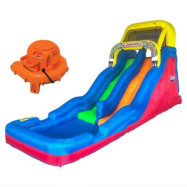 Banzai Double Drop Raceway 2 Lane Inflatable Outdoor Water Slide