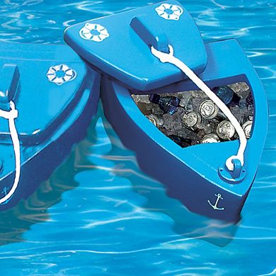 TRC Recreation Super Soft SS Goodlife Floating Kooler for Pool/Spa, Bahama Blue
