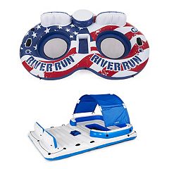 Intex River Rat 48 Inch Inflatable Lake Boat Towable Floating Tube