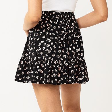 Juniors' SO® Smoked Mini Skirt