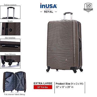 InUSA Royal 32-Inch Hardside Spinner Luggage