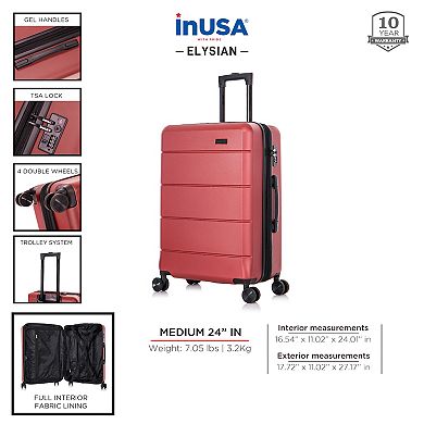 InUSA Elysian Hardside Spinner Luggage