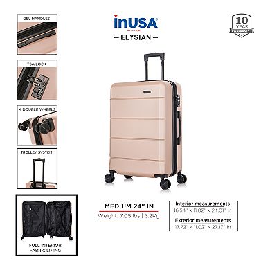 InUSA Elysian Hardside Spinner Luggage