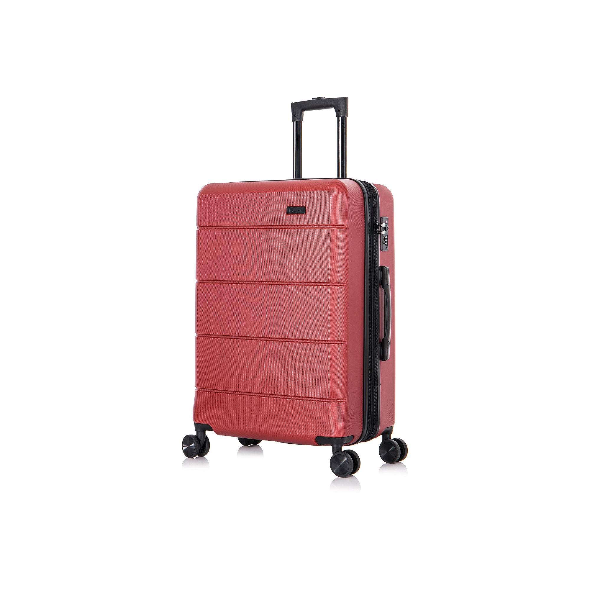 InUSA Elysian Hardside Spinner Luggage, Red