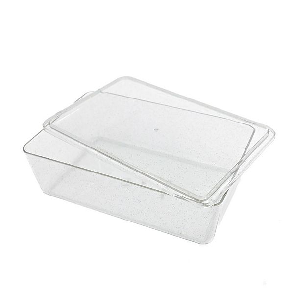 Packed Party Organize It Injected Glitter Storage Bin With Lid Medium