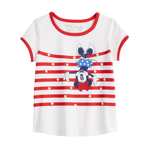 Disney's Minnie Mouse Baby & Toddler Girl 4th of July Shirttail Tee by Jumping  Beans®