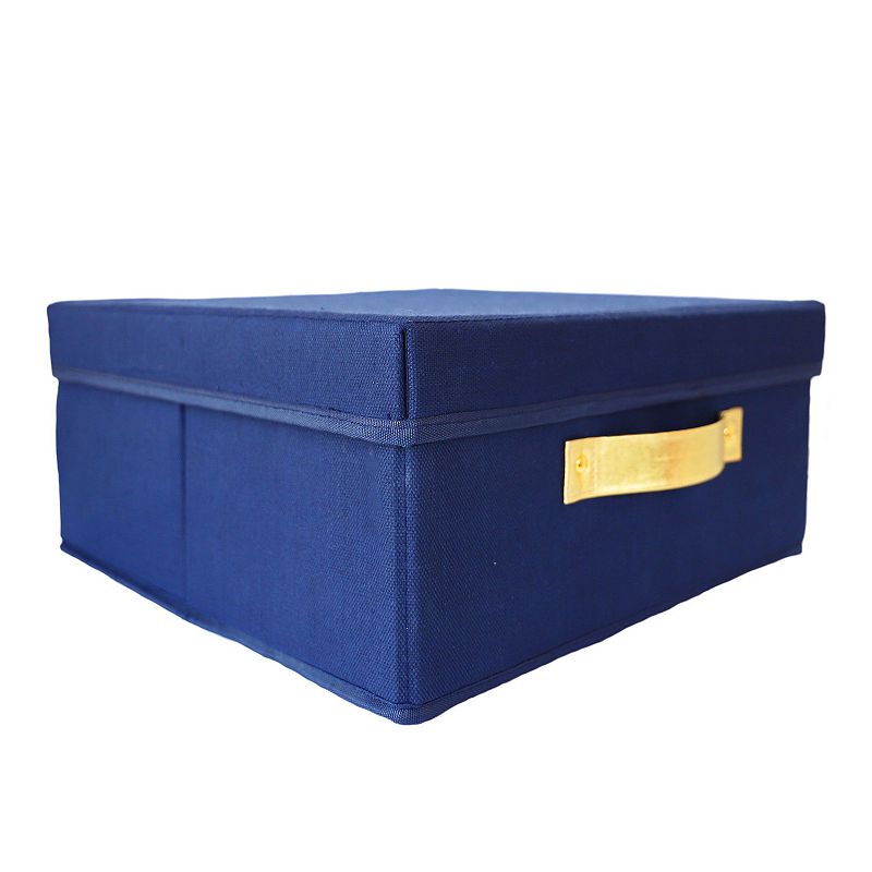Packed Party Organize It Collapsible Fabric Organizer Box - Large, Blue