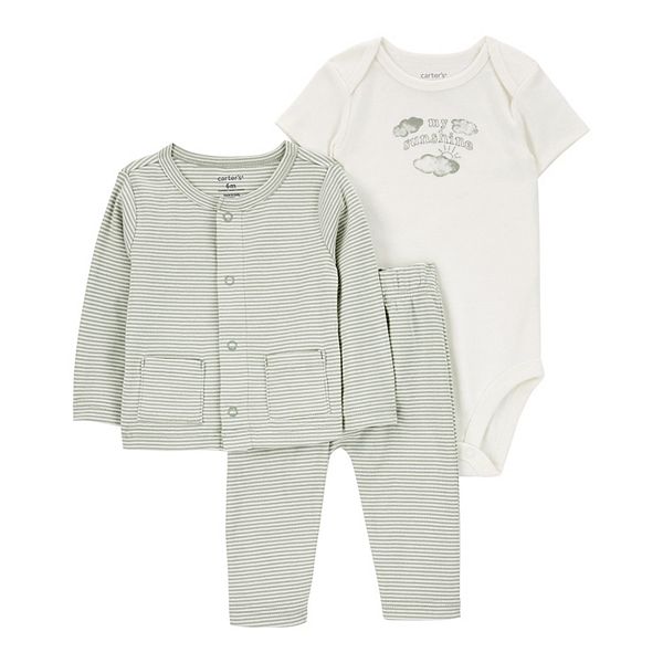 Carter's 2pc Baby Boy Grey Legend Bodysuit & Pants Set main image 0
