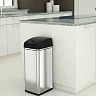 iTouchless Deodorizer 13-gallon Stainless Steel Touchless Trash Can With Carbon Filter Technology