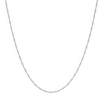 1928 Silver Tone Twisted Design Chain