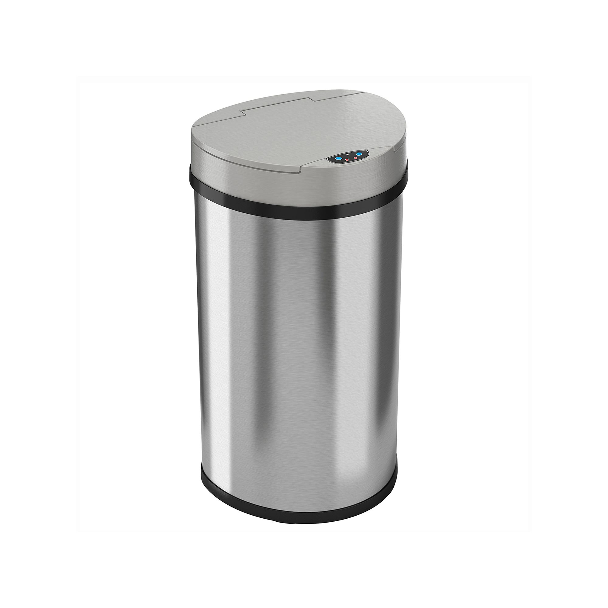 iTouchless 13-gallon Semi-Round Extra-Wide Automatic Sensor Touchless Trash