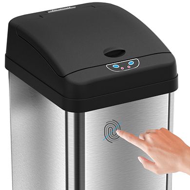 iTouchless 13-gallon Extra-Wide Stainless Steel Automatic Sensor Touchless Trash Can