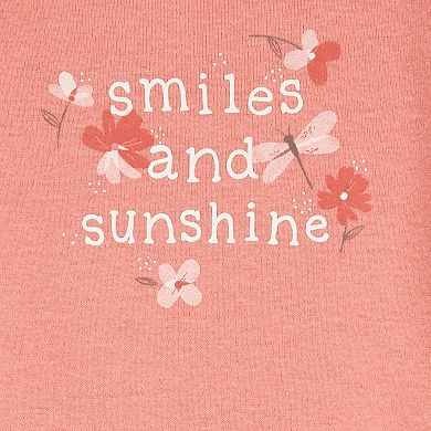 Baby Girl Carter's 5-Pack "Smiles & Sunshine" Short Sleeve Bodysuits