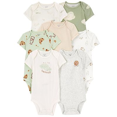 Baby Carter's 7-Pack Milk Cookies Bodysuits