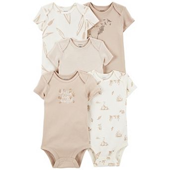Baby Carter's 5-Pack "Hello Big World" Bodysuits