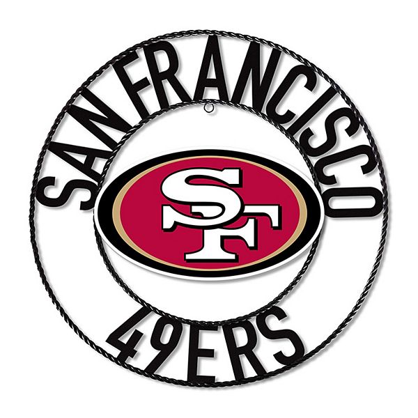 NFL Round Distressed Sign: San Francisco 49ers