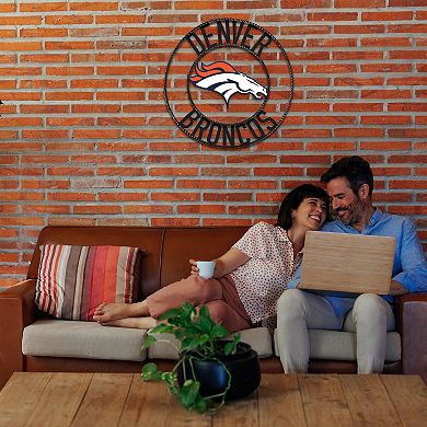 Denver Broncos Wrought Iron Wall Art