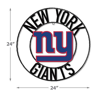 New York Giants Wrought Iron Wall Art