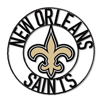 New Orleans Saints Wrought Iron Wall Art