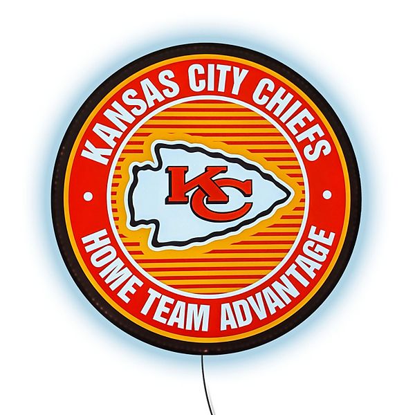 Kansas City Chiefs Home Team Advantage LED Wall Décor