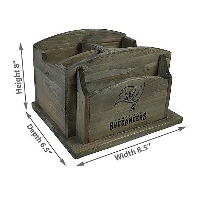 Tampa Bay Buccaneers Rustic Desk Organizer