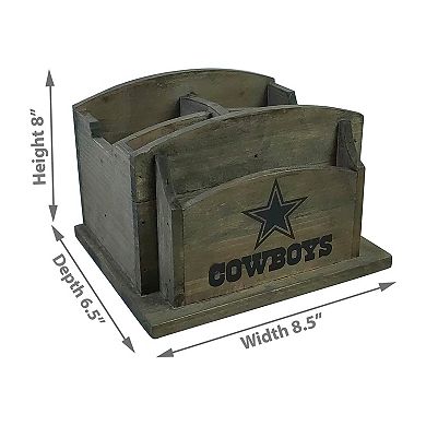 Dallas Cowboys Rustic Desk Organizer