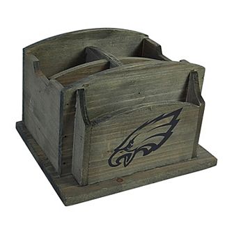 Philadelphia Eagles Rustic Desk Organizer