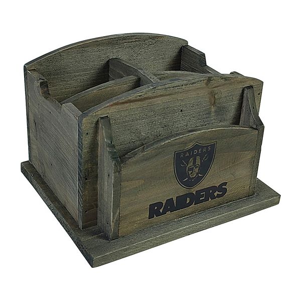 Las Vegas Raiders Rustic Desk Organizer