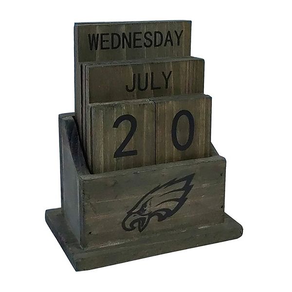 Philadelphia Eagles Wood Block Calendar