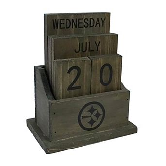 Pittsburgh Steelers Wood Block Calendar