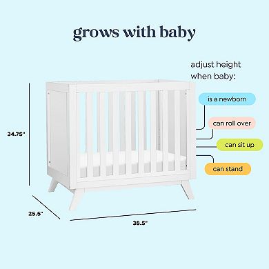 DaVinci Otto 3-in-1 Convertible Mini Crib with 4" Mattress