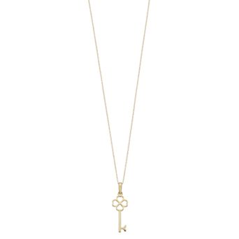 Au Naturale 14k Gold Key Pendant Necklace