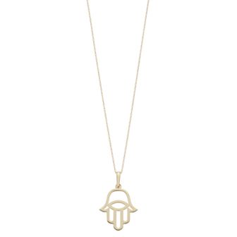 Au Naturale 14k Gold Hamsa Pendant Necklace