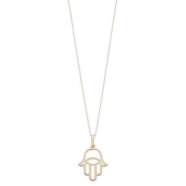 Au Naturale 14k Gold Hamsa Pendant Necklace