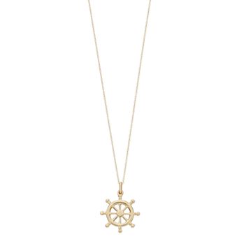 Au Naturale 14k Gold Helm Pendant Necklace