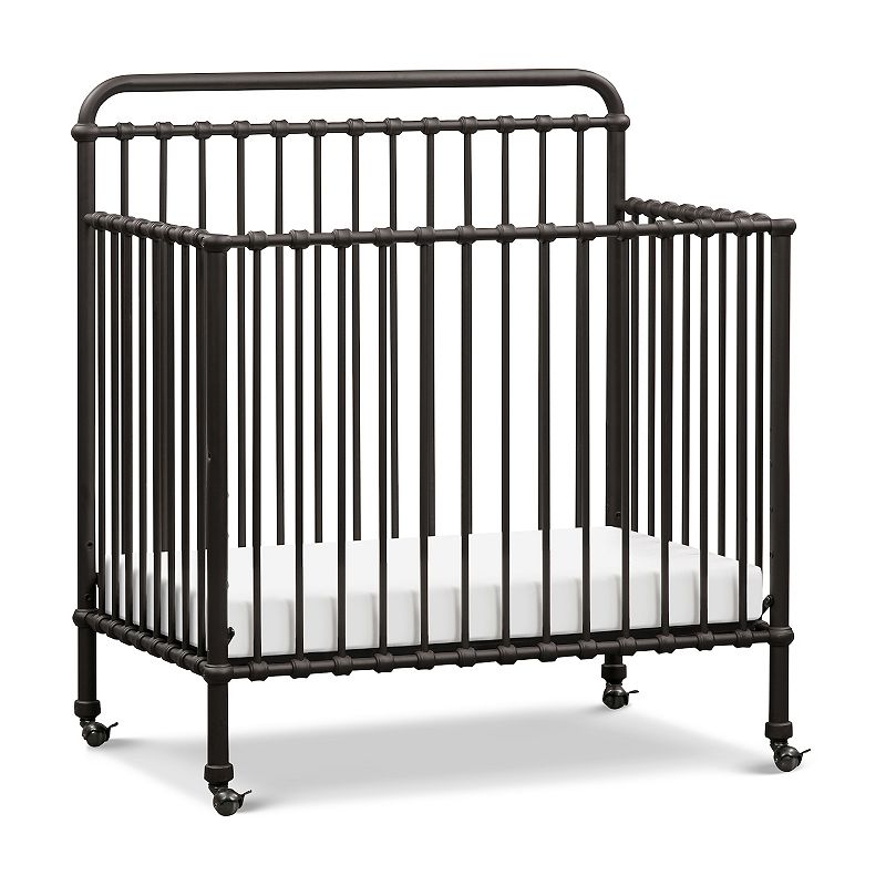 Namesake Winston 4-in-1 Convertible Mini Crib, Black, Small