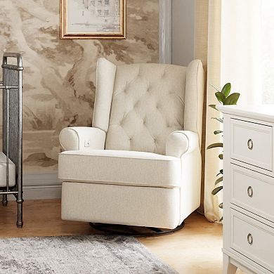 Namesake Harbour Quilted Electronic Recliner & Swivel Glider