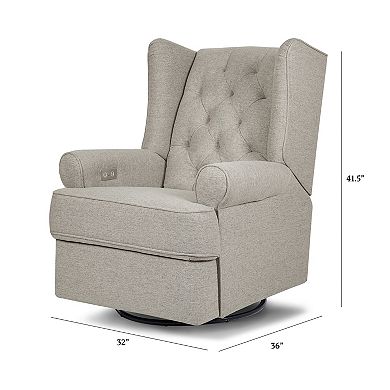 Namesake Harbour Quilted Electronic Recliner & Swivel Glider