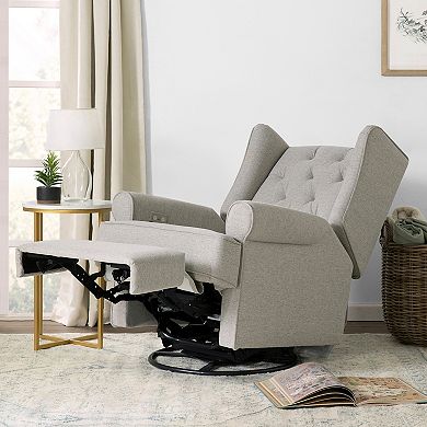 Namesake Harbour Quilted Electronic Recliner & Swivel Glider