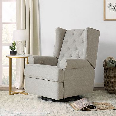 Namesake Harbour Quilted Electronic Recliner & Swivel Glider