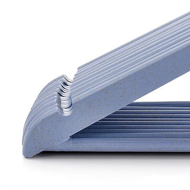 Elama Home 20 Piece Eco Friendly Coat Hangers in Blue