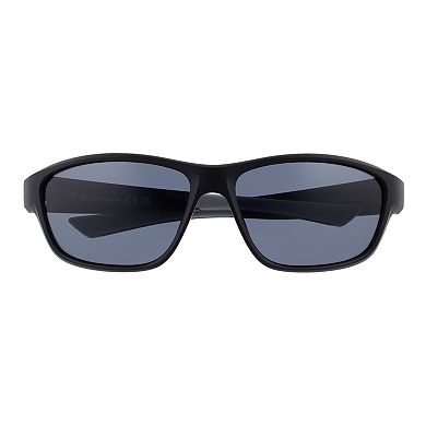 Men's BMW Motorsport 64mm Wrap Polarized Sunglasses