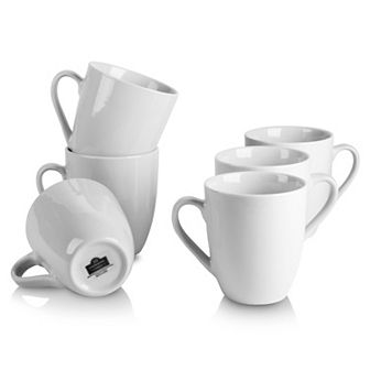 10 Strawberry Street Simply White 6 pc Mug Set