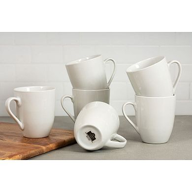 10 Strawberry Street Simply White 6-pc. Mug Set