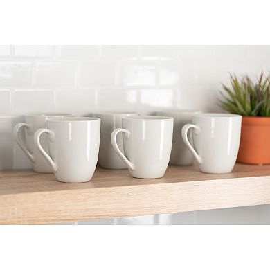 10 Strawberry Street Simply White 6-pc. Mug Set