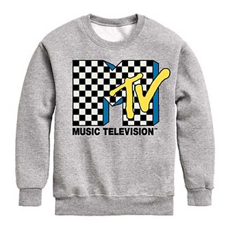 Boys 8-20 MTV Logo Checkered Fleece