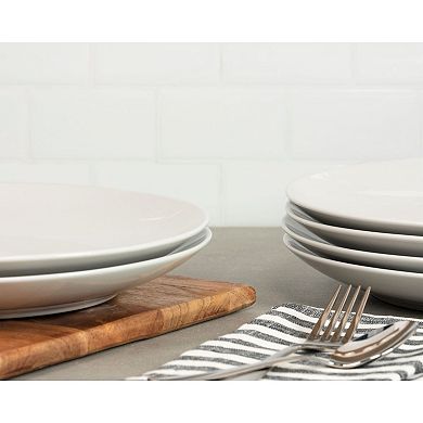 10 Strawberry Street Simply White 6-pc. Coupe Dinner Plate Set