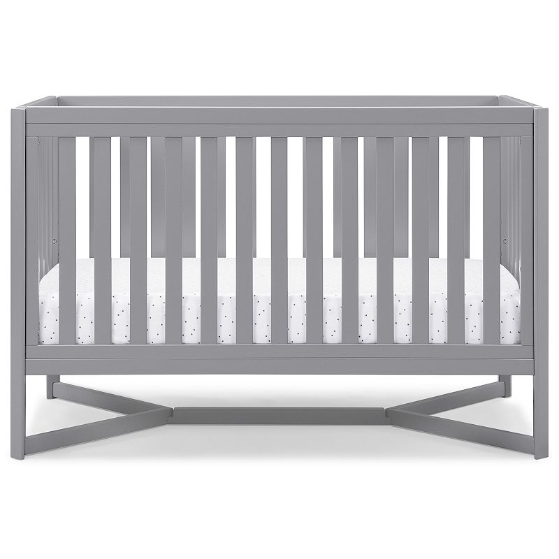 Delta Children Tribeca 4-in-1 Baby Convertible Crib, Grey