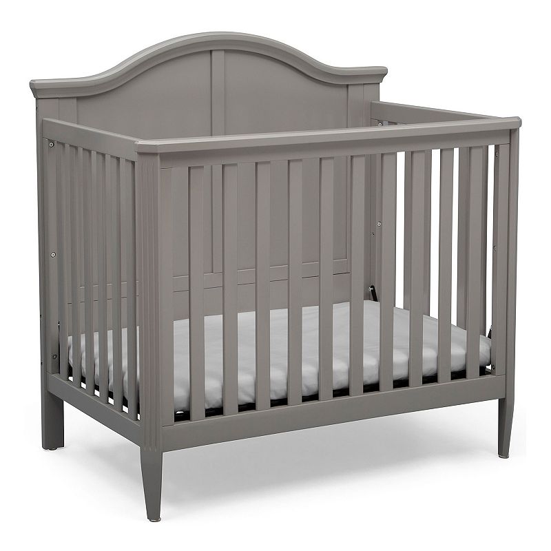 Delta Children Parker Mini Convertible Baby Crib Gray